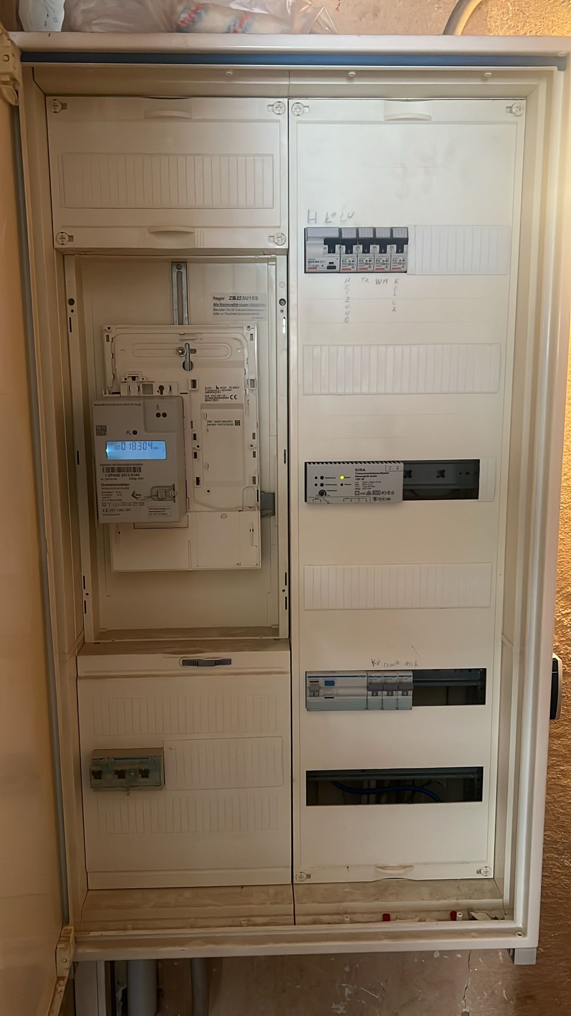 Beispiel: Foto vom Zählerschrank